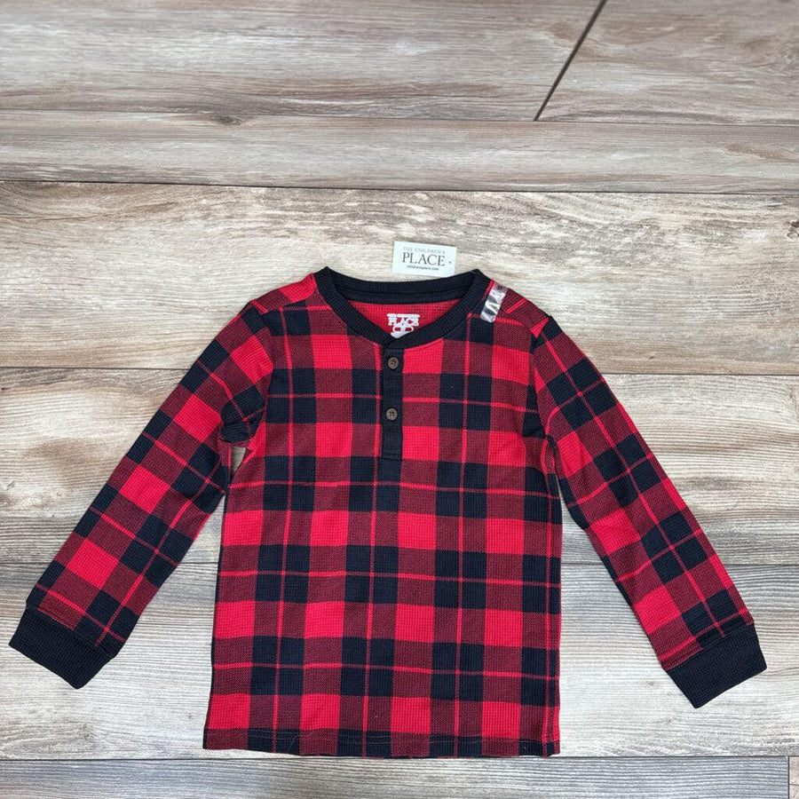 NEW Children's Place Plaid Henley Thermal Shirt sz 5T - Me 'n Mommy To Be