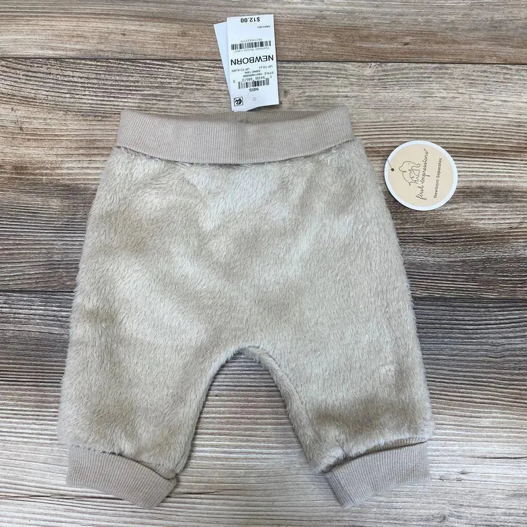 NEW First Impressions Faux Sherpa Pants sz NB - Me 'n Mommy To Be