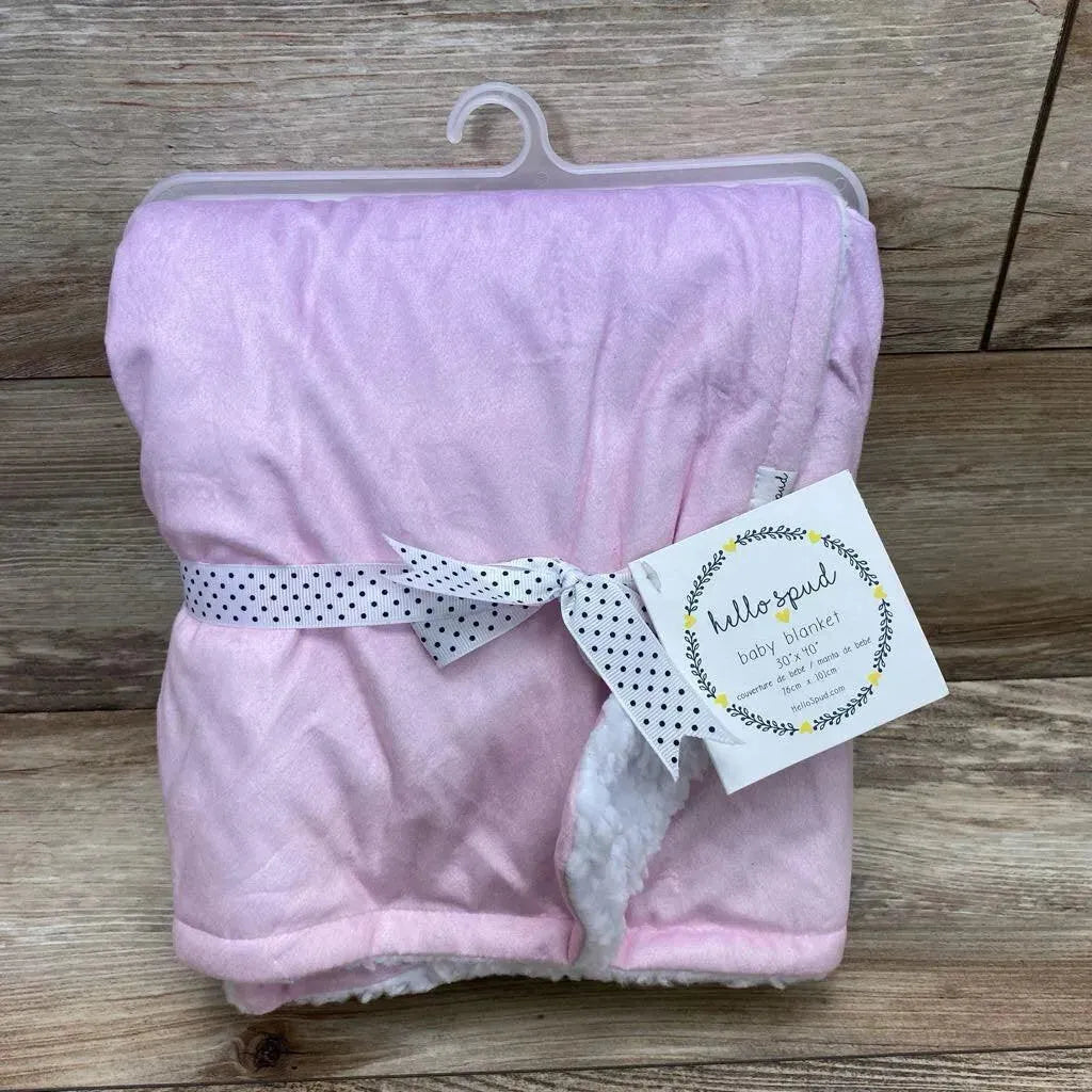 Hello spud ombre plush top stroller blanket in rainbow