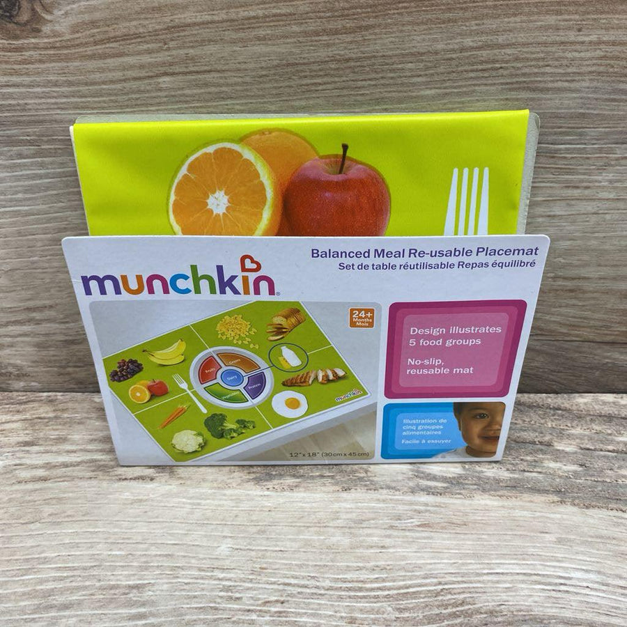 NEW Munchkin Balanced Meal Re Usable Placemat - Me 'n Mommy To Be