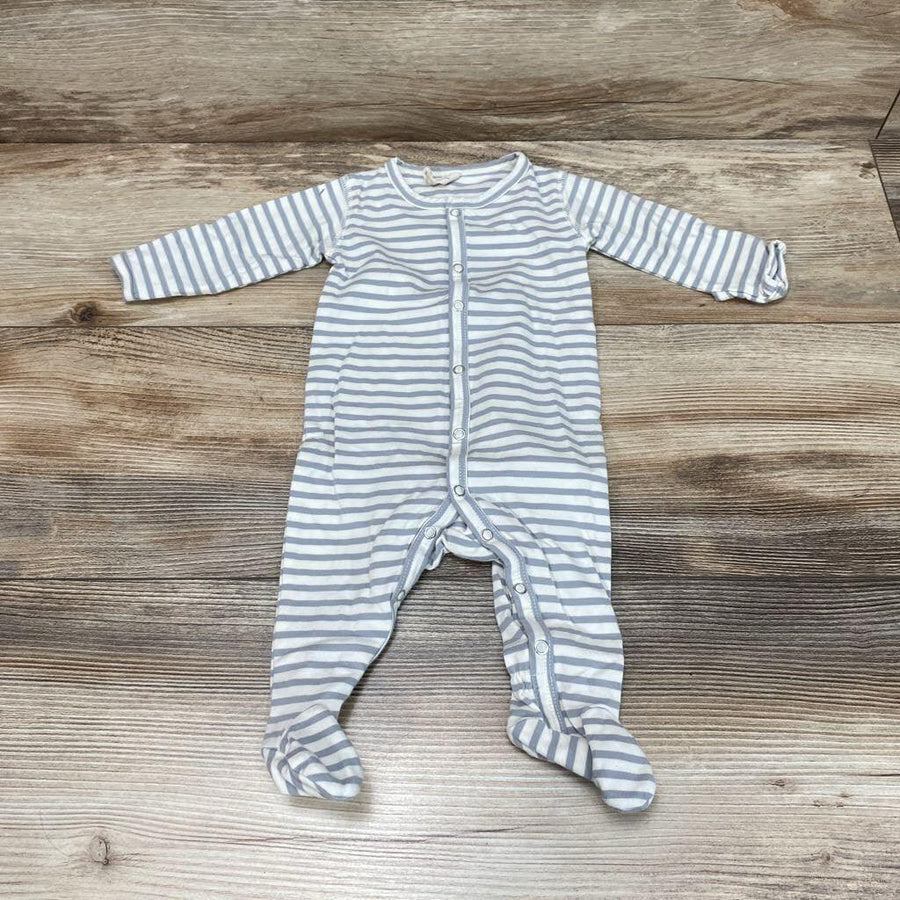 Quincy Mae Striped Footie sz 0-3m - Me 'n Mommy To Be