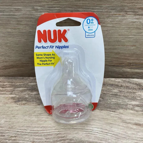 NEW NUK 2 Pk Slow Flow Anti-Colic Nipples - Me 'n Mommy To Be