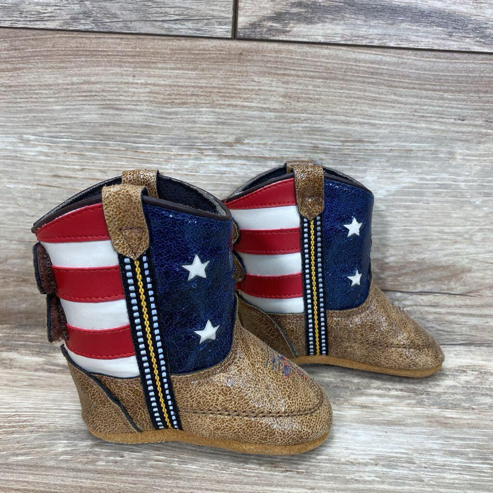 Boot Barn Flag Poppet Boots sz 2c - Me 'n Mommy To Be