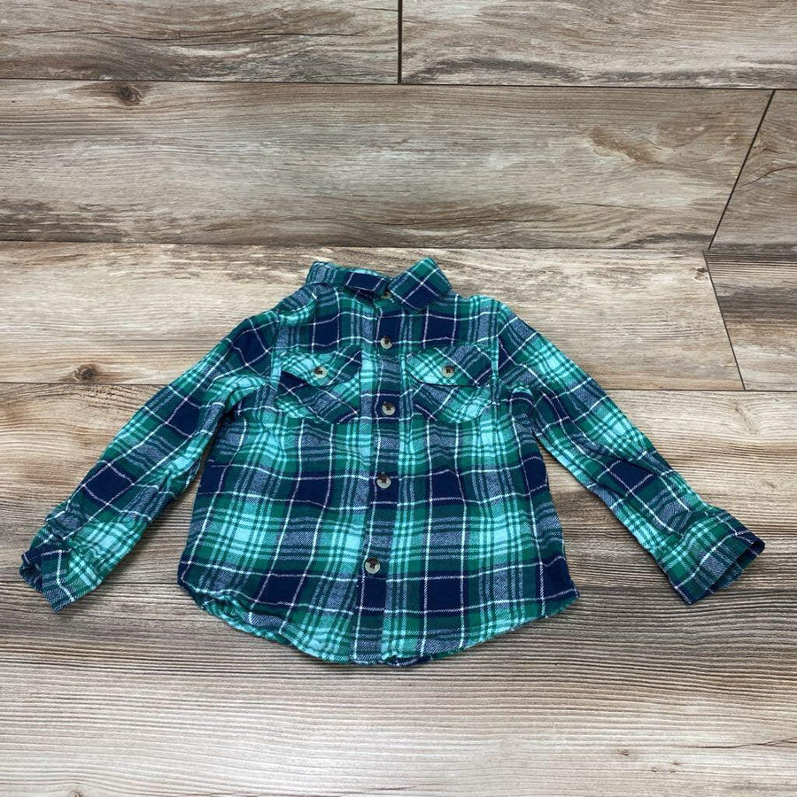 Falls Creek Plaid Button Up Shirt sz 3T - Me 'n Mommy To Be