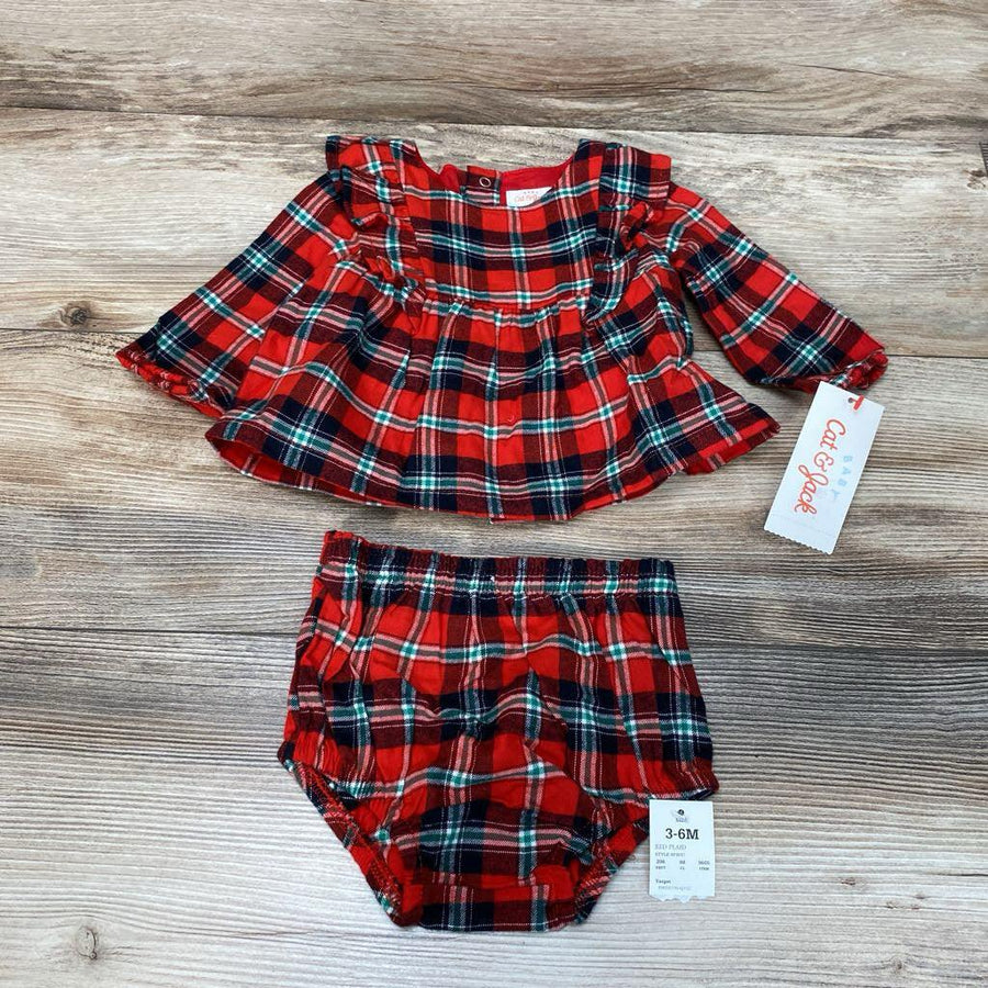 NEW Cat & Jack Plaid Top w/Bloomers sz 3-6m - Me 'n Mommy To Be