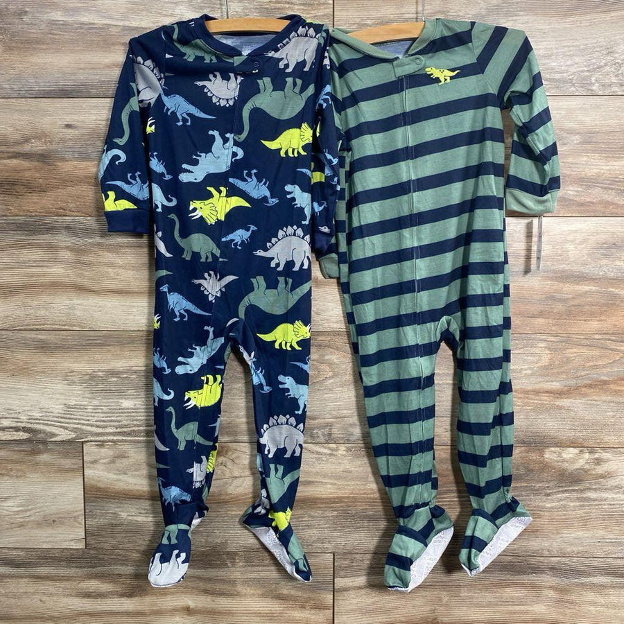 NEW Just One You 2Pk Dinosaur Sleepers sz 3T - Me 'n Mommy To Be