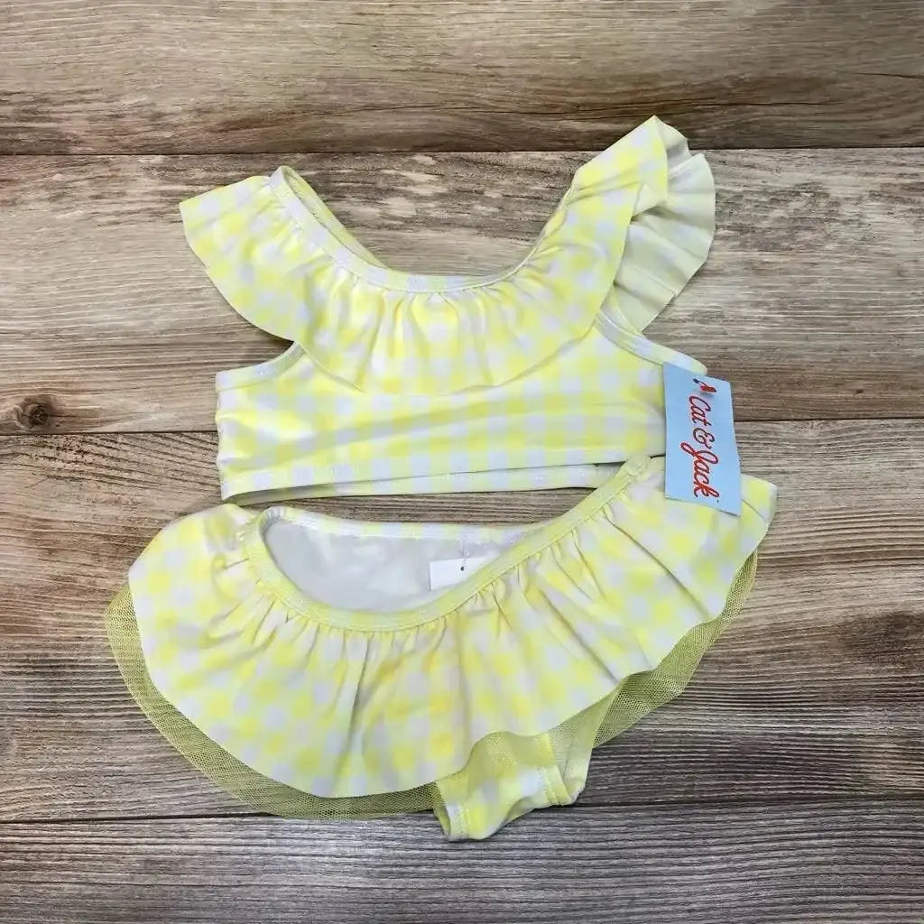 NEW Cat & Jack 2pc Gingham Bikini Set sz 4T - Me 'n Mommy To Be