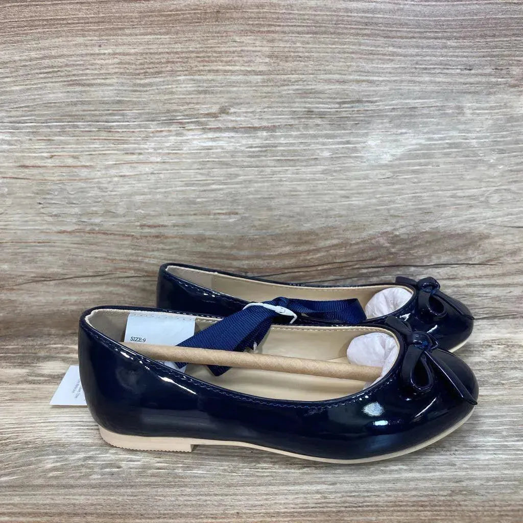 NEW Janie & Jack Patent Bow Ballet Flats sz 9c - Me 'n Mommy To Be