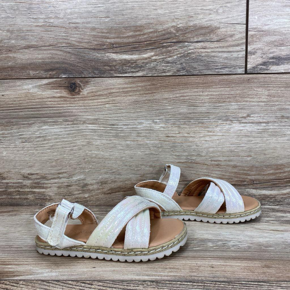 Cat & Jack Iridescent Sandals sz 7c - Me 'n Mommy To Be