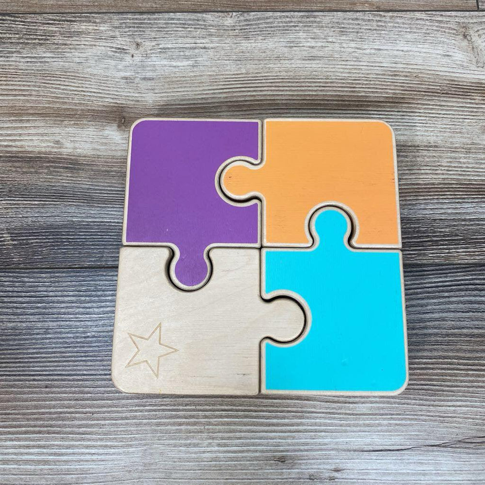 Lovevery Chunky Wooden Jigsaw Puzzle - Me 'n Mommy To Be