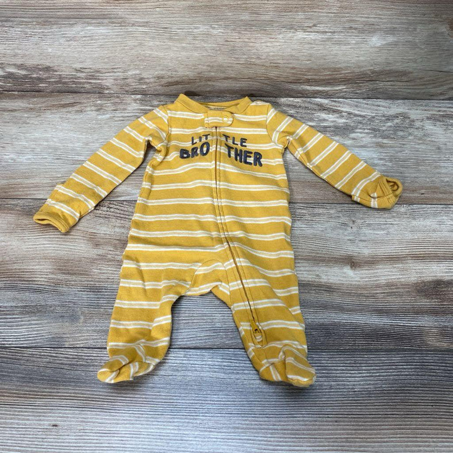 Just One You Little Brother Striped Sleeper sz NB - Me 'n Mommy To Be