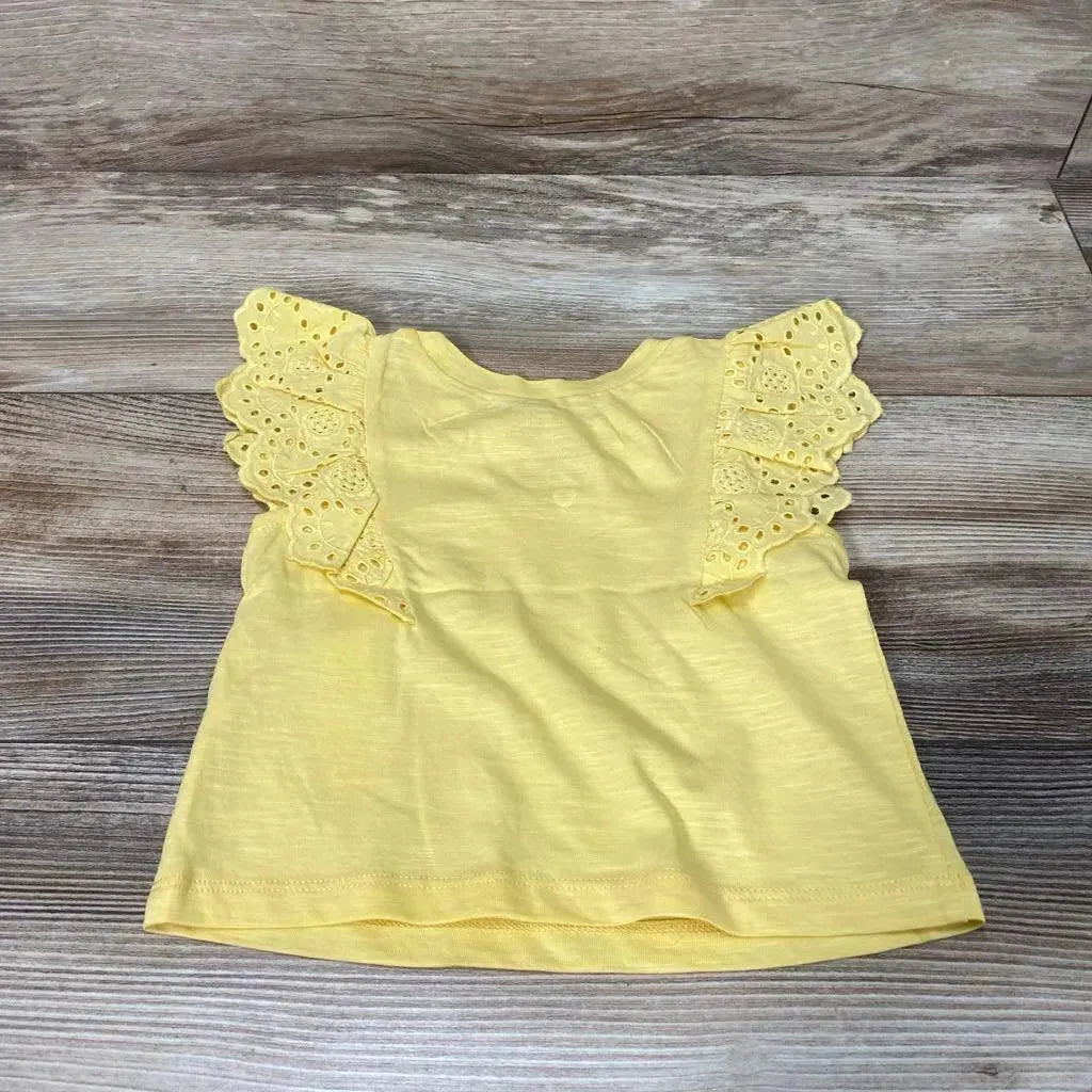 NEW Okie Dokie Eyelet Ruffle Shirt sz 12m - Me 'n Mommy To Be