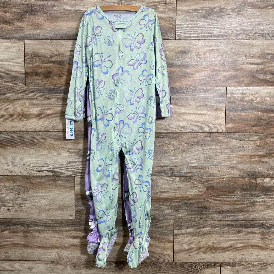 NEW Just One You 2Pk Butterflies Print & Cows Print Sleepers sz 5T - Me 'n Mommy To Be
