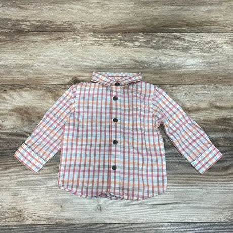 NEW Cat & Jack Plaid Button-Up Shirt sz 12m - Me 'n Mommy To Be