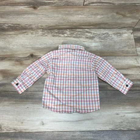 NEW Cat & Jack Plaid Button-Up Shirt sz 12m - Me 'n Mommy To Be