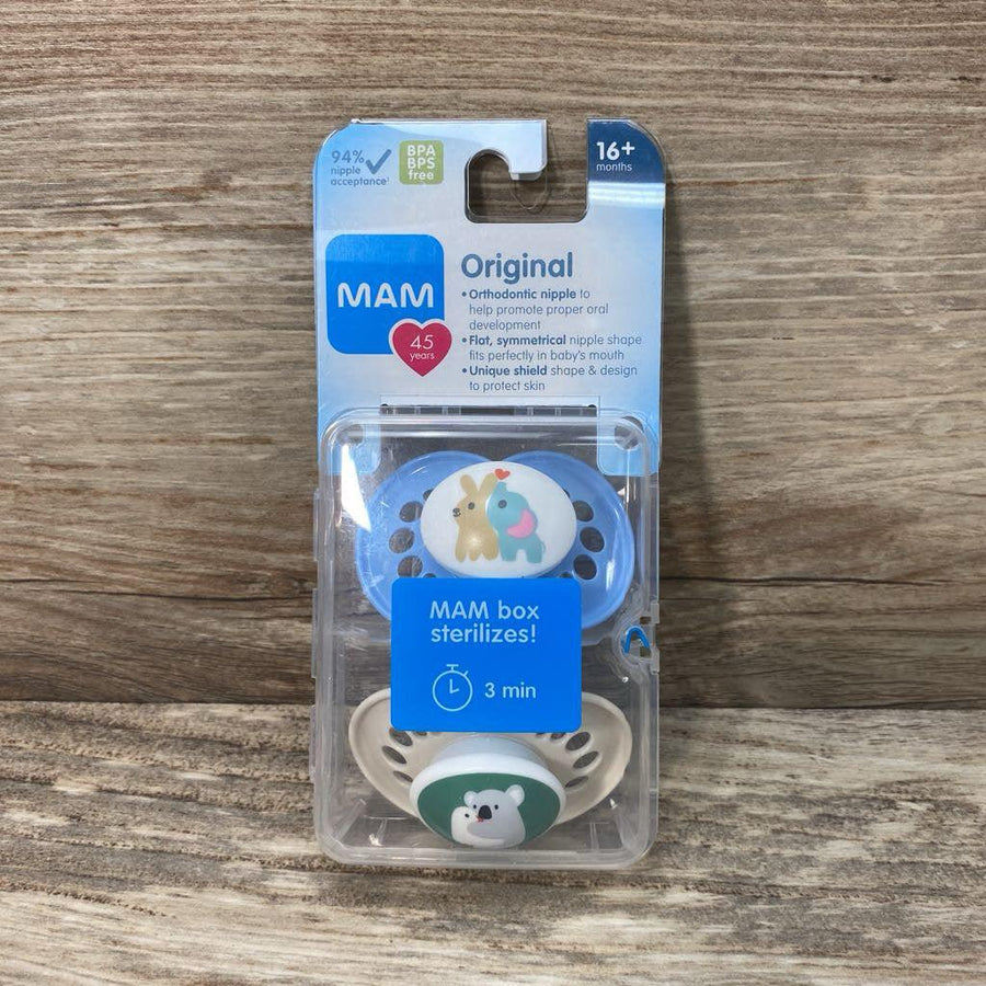 NEW MAM 2pk Original Deco Pacifiers 16m+ - Me 'n Mommy To Be