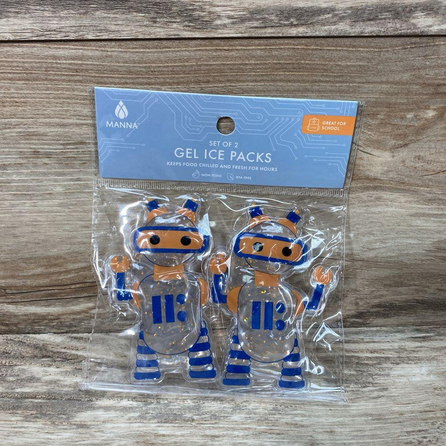 NEW Manna 2pk Gel Ice Packs Robot - Me 'n Mommy To Be