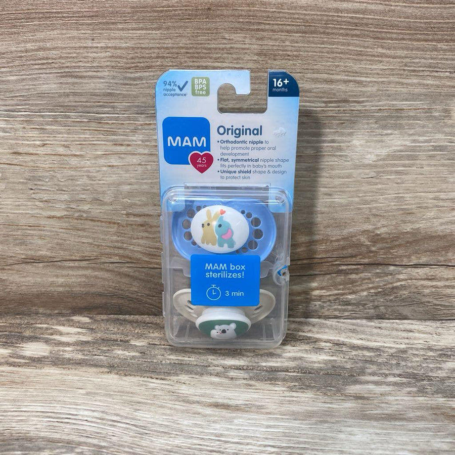 MAM NEW 2Pk Original Pacifiers sz 16m+ - Me 'n Mommy To Be