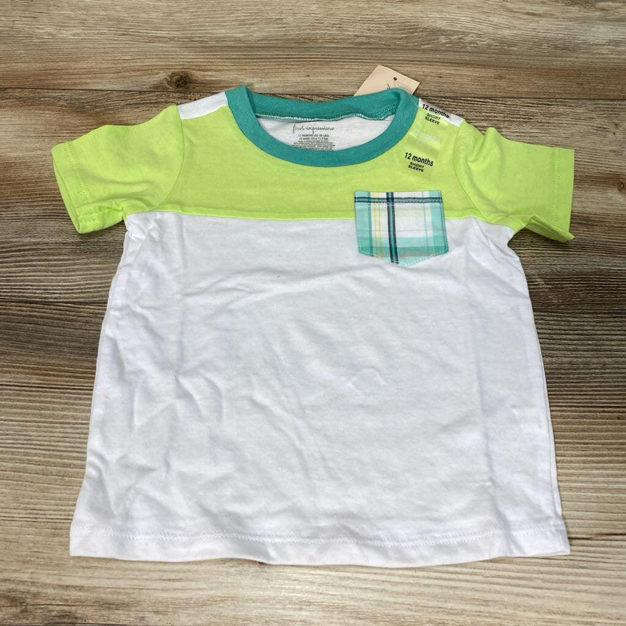 NEW First Impressions Pocket Shirt sz 12m - Me 'n Mommy To Be
