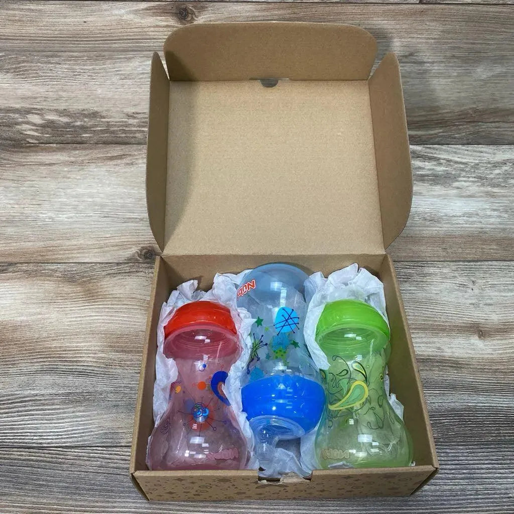 NEW Nuby 3pk No Spill