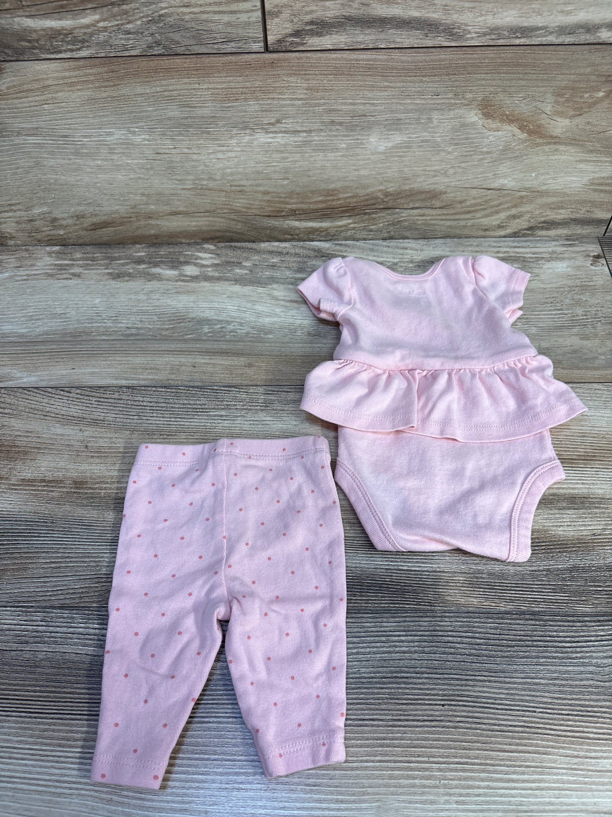 Just One You 2pc Little Sister Skirted Bodysuit & Pants Set Pink sz Newborn