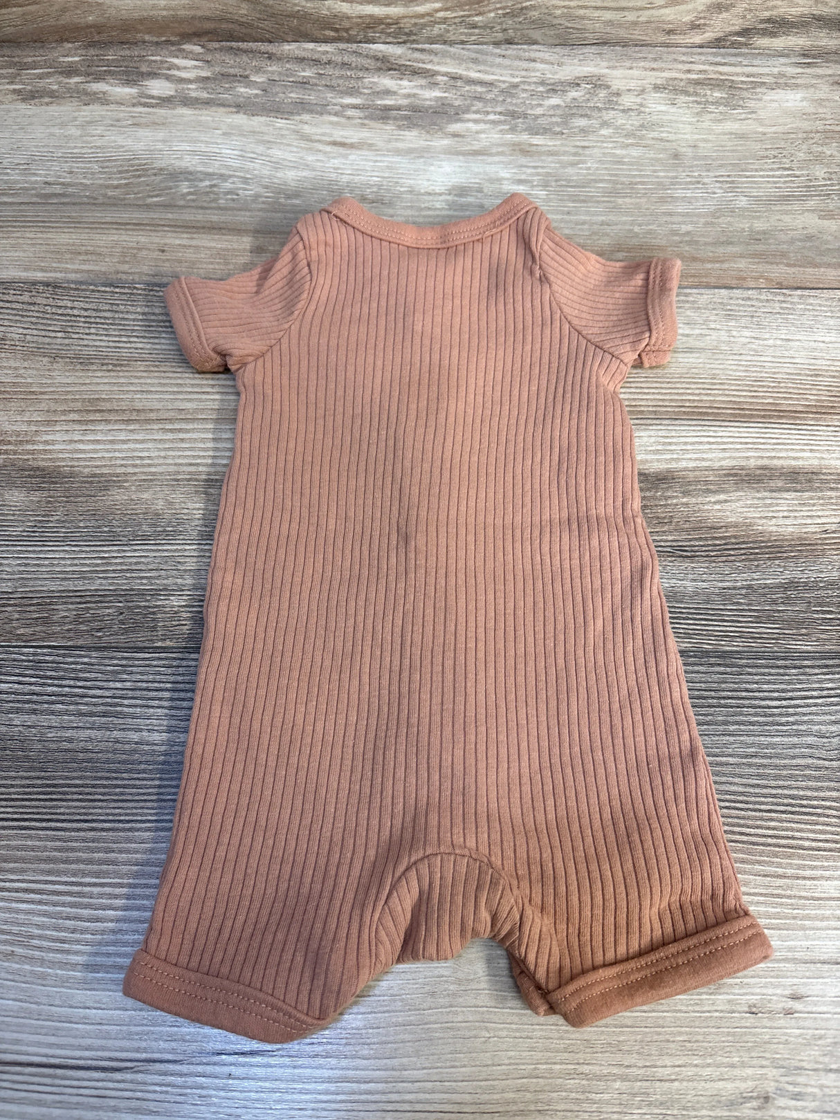Little Beginnings Ribbed Dino Shortie Romper Tan sz 0-3m