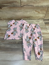 Disney Junior 2pc Minnie Mouse Halloween Viscose Pajama Set Pink sz 2T