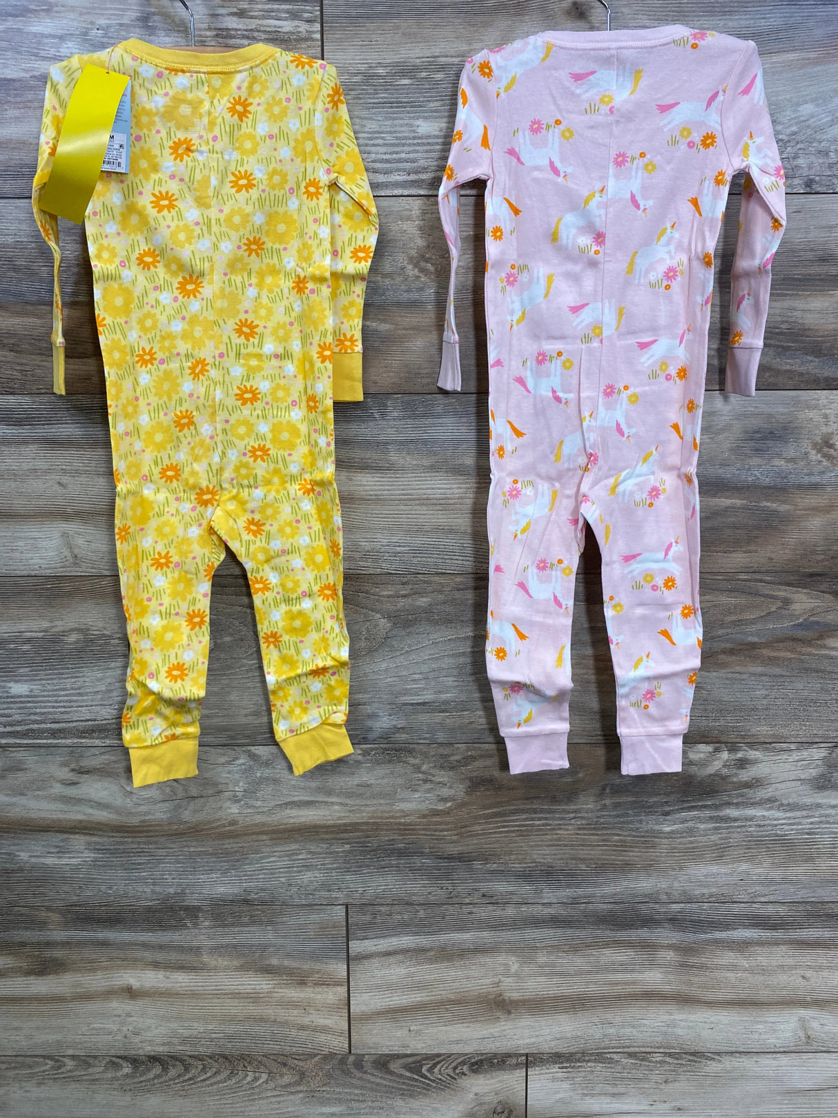 NEW Cat & Jack 2pk Sleepers Unicorn & Floral Print sz 24m