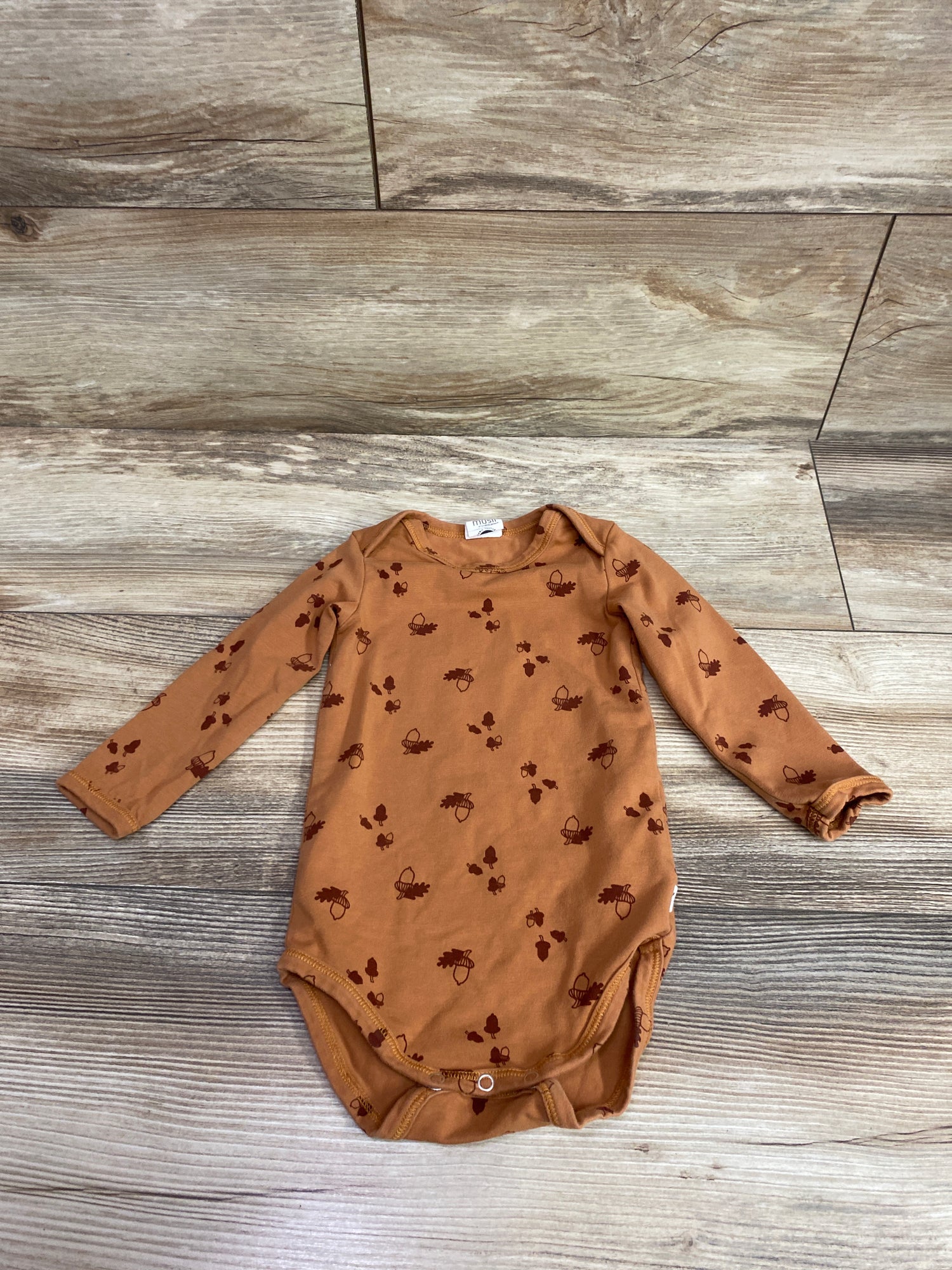 Musli Long Sleeve Acorn Bodysuit Brown sz 6-9m