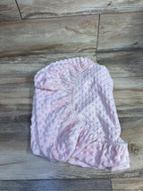 Minky Dot Plush Fitted Bassinet Sheet Pink