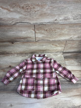 Old Navy Plaid Flannel Shacket Pink sz 3T