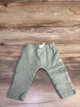 Little Planet Organic Drawstring Cotton Pants Sage sz 6m