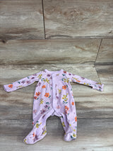 Carter's Ribbed Snap Sleeper Lilac sz Newborn
