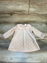 H&M Velour Polka Dot Dress Pink sz 9m