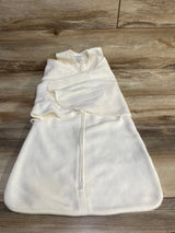 Halo Fleece SleepSack Swaddle White sz 3-6m