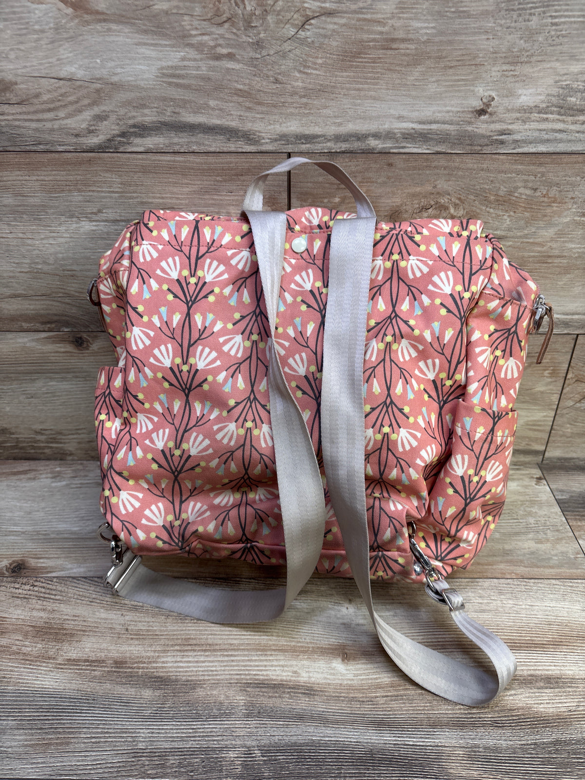 Petunia Pickle Bottoms Boxy Diaper Bag Backpack Pink