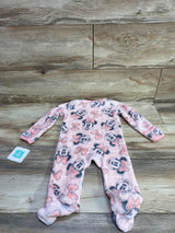 NEW Disney Baby Minnie Mouse Plush Sleeper Pink sz 6/9m