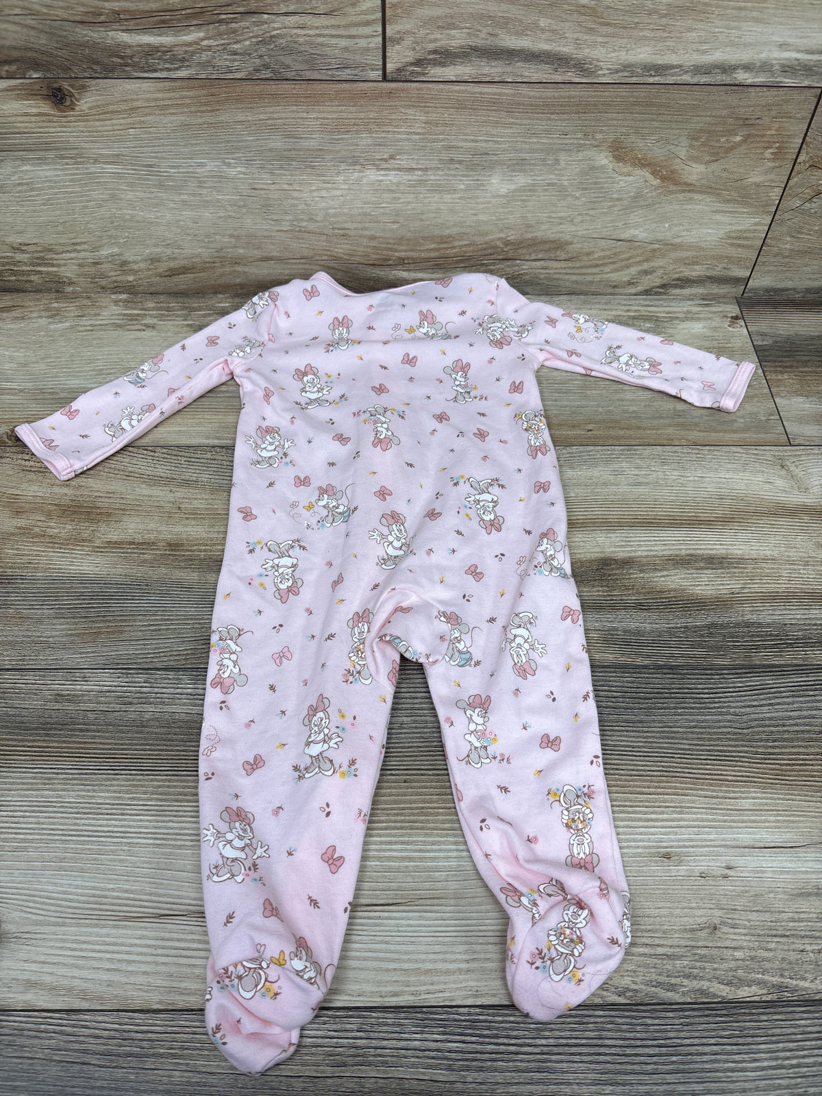 Disney Baby Minnie Mouse Sleeper Pink sz 6/9m
