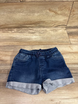 Cat & Jack Denim Drawstring Shorts Blue sz 3T