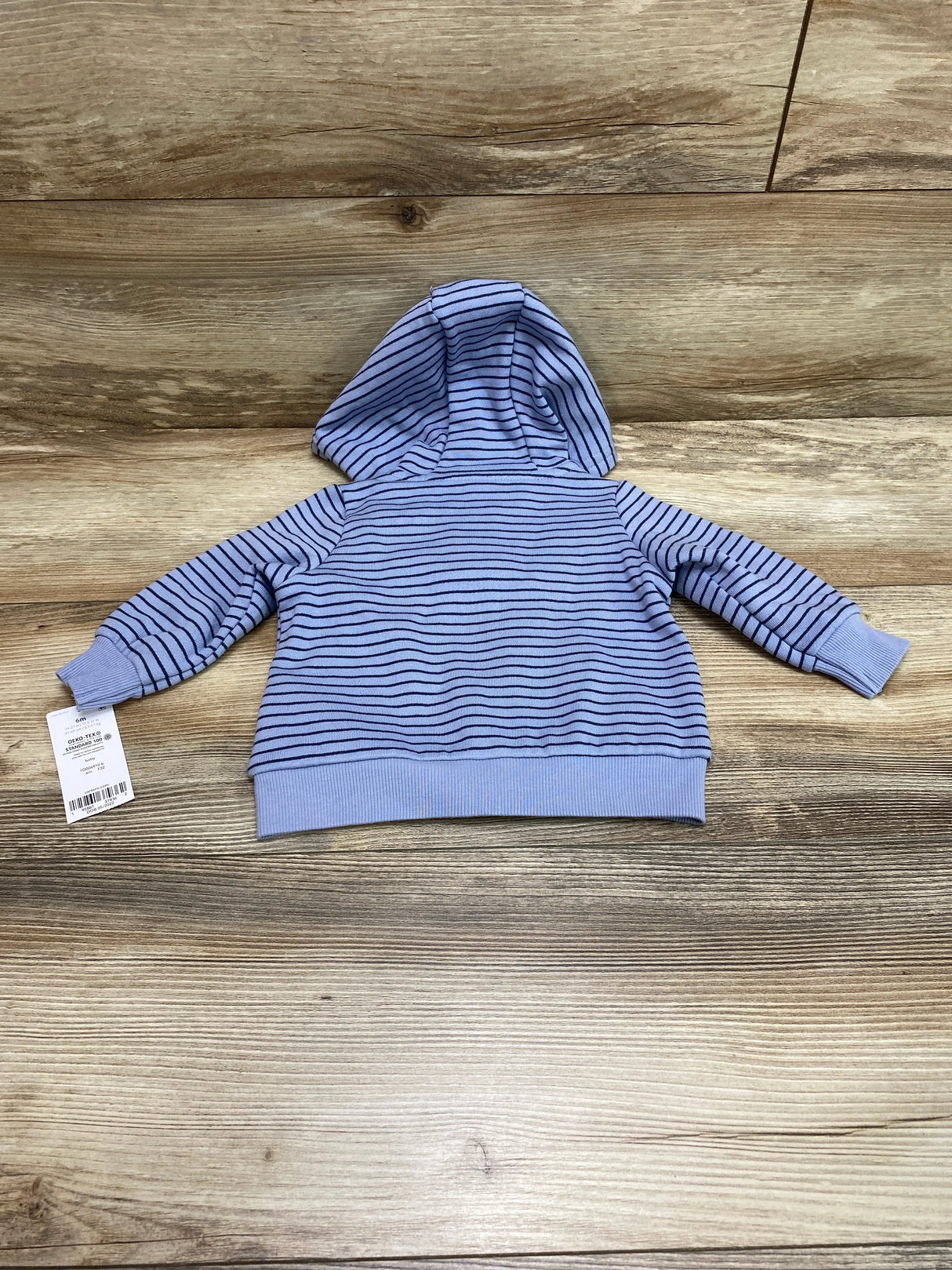 NEW Carter's Striped Full Zip Hoodie Blue sz 6m