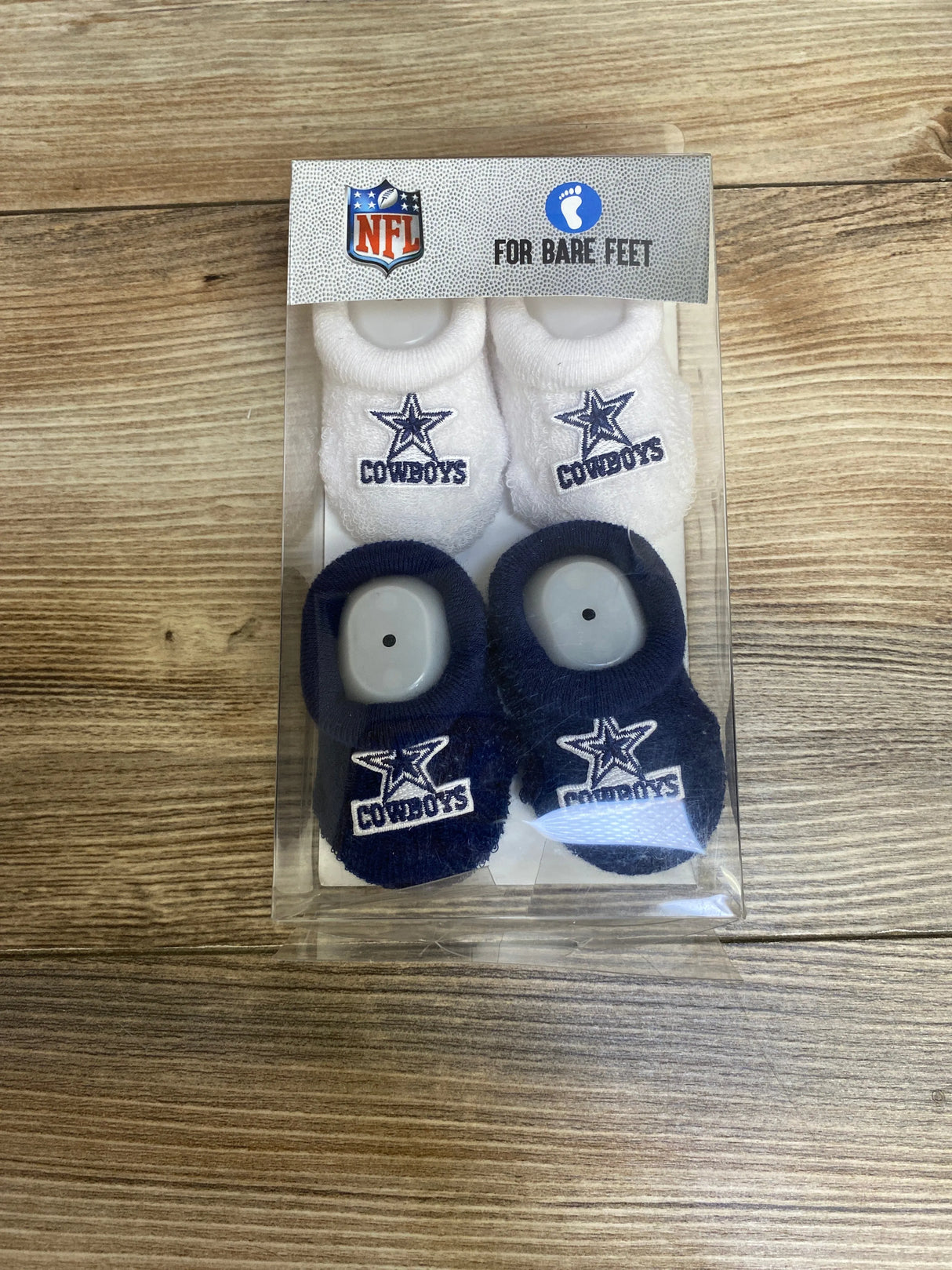 NEW Dallas Cowboys 2pk Baby Bootie Boxed Set 0-12m