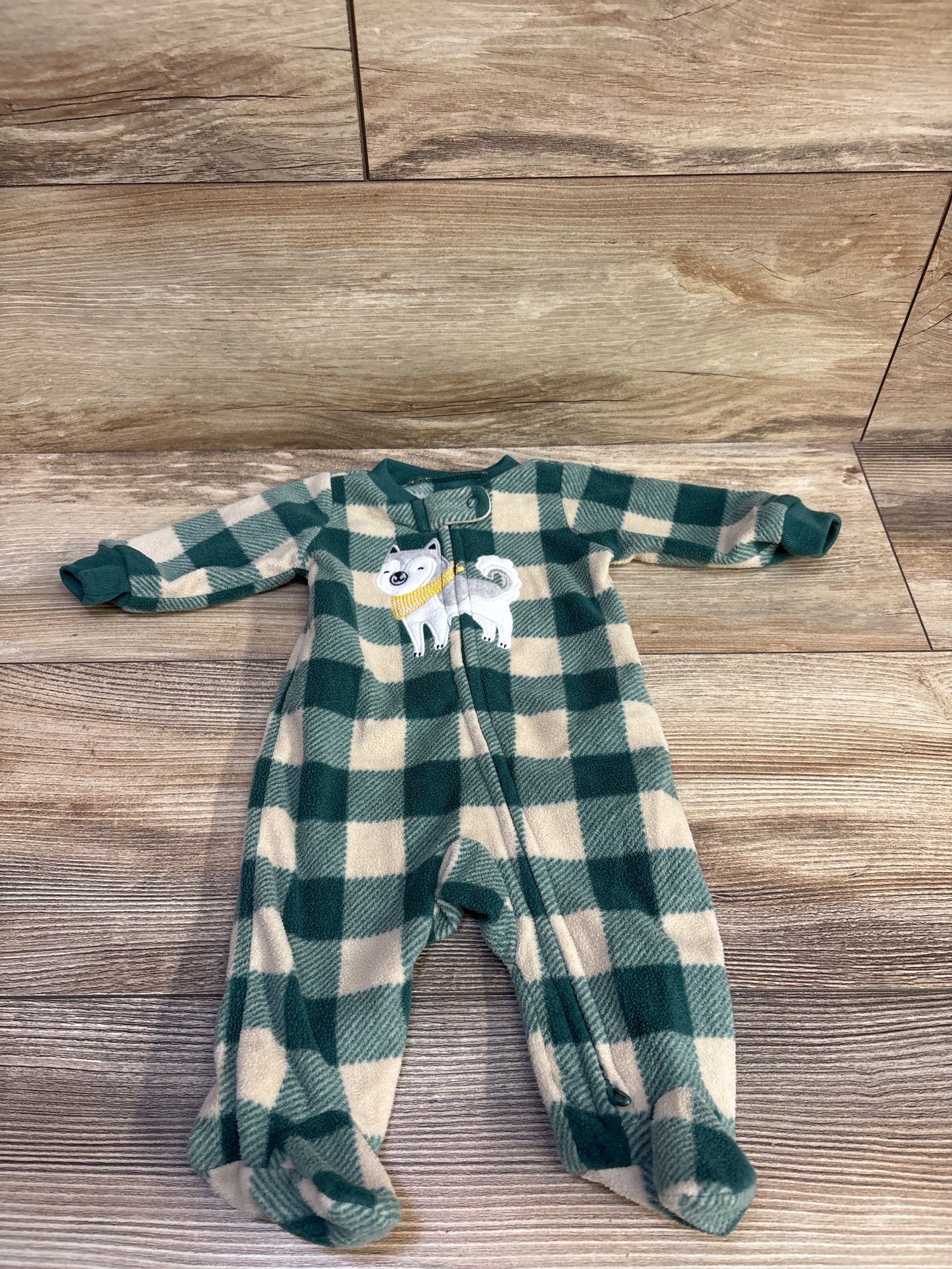 Carter's Blanket Sleeper Green sz Newborn