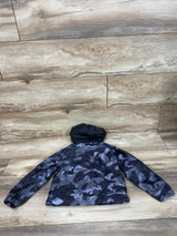 Nike Fleece Lined Camo Windbreaker Jacket Black/Grey sz 3T