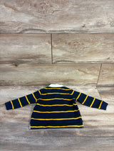 Ralph Lauren Striped Rugby Long Sleeve Polo Shirt Green sz 6m