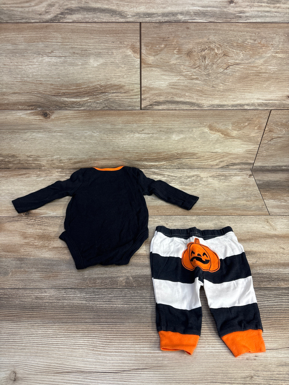 Carter's 2pc My First Halloween Bodysuit & Pants Set Black sz 3m
