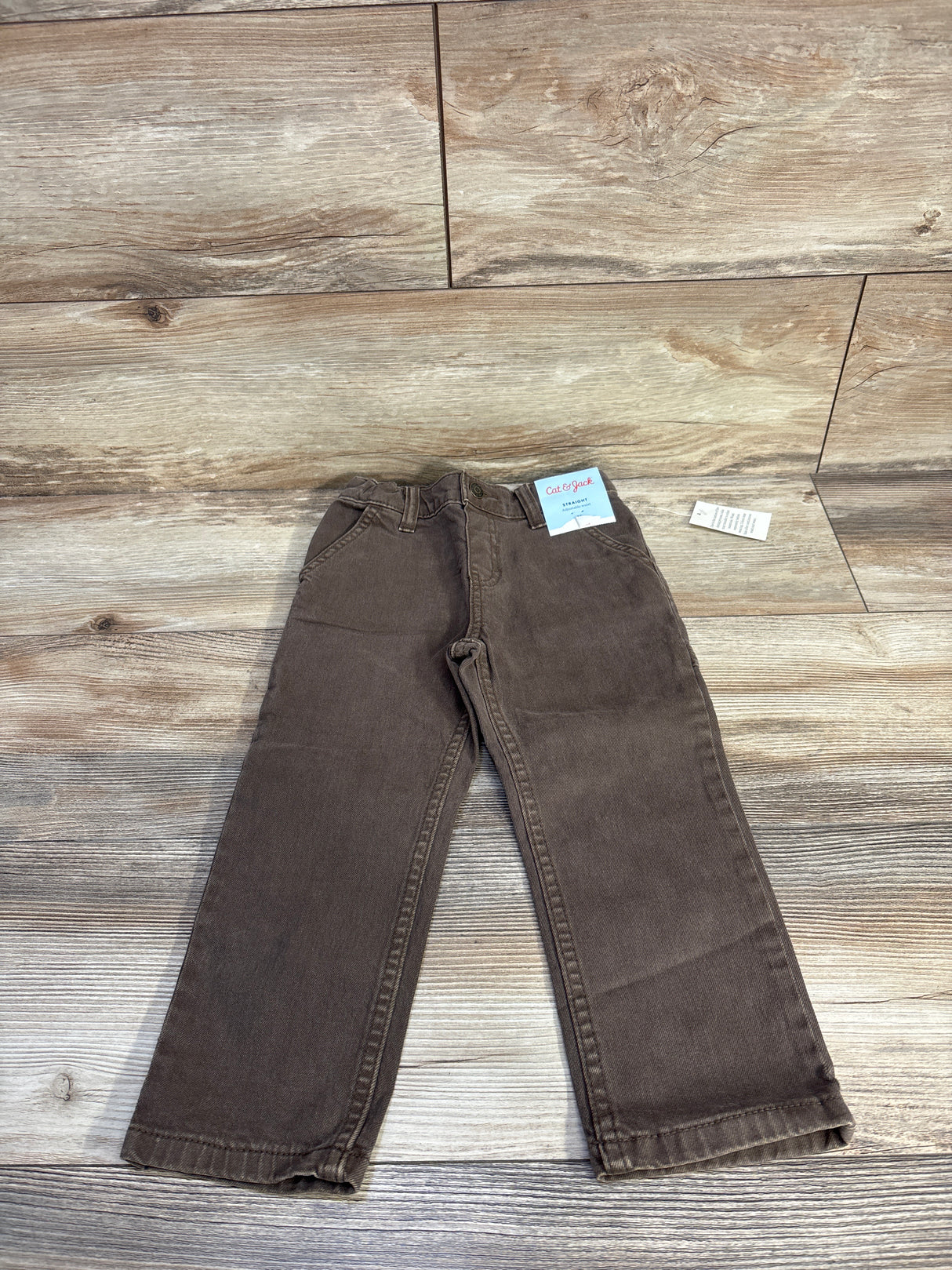 NEW Cat & Jack Straight Retro Jeans Brown sz 3T
