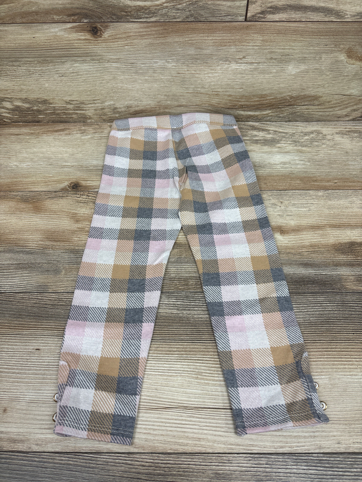 NEW Janie & Jack Button Cuff Ponte Pants in Fox Plaid sz 3T