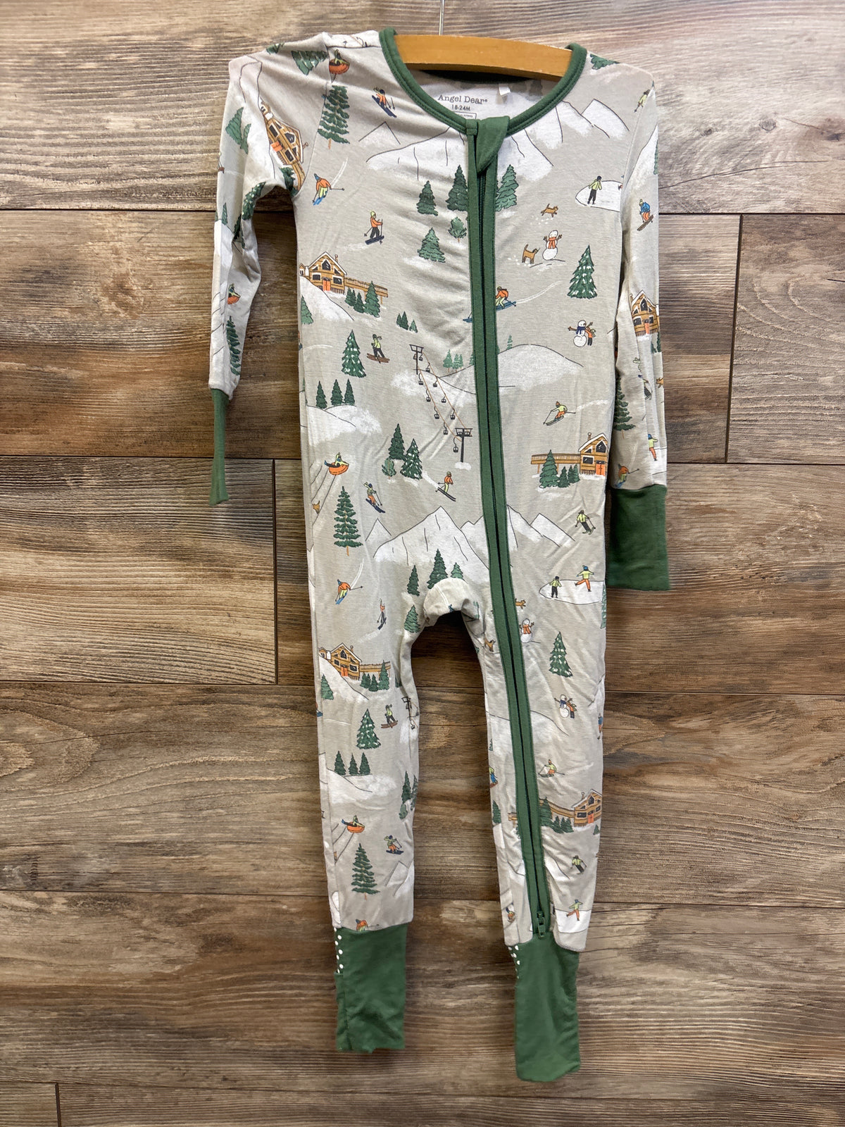 Angel Dear Bamboo Convertible Zip Sleeper Grey sz 18-24m