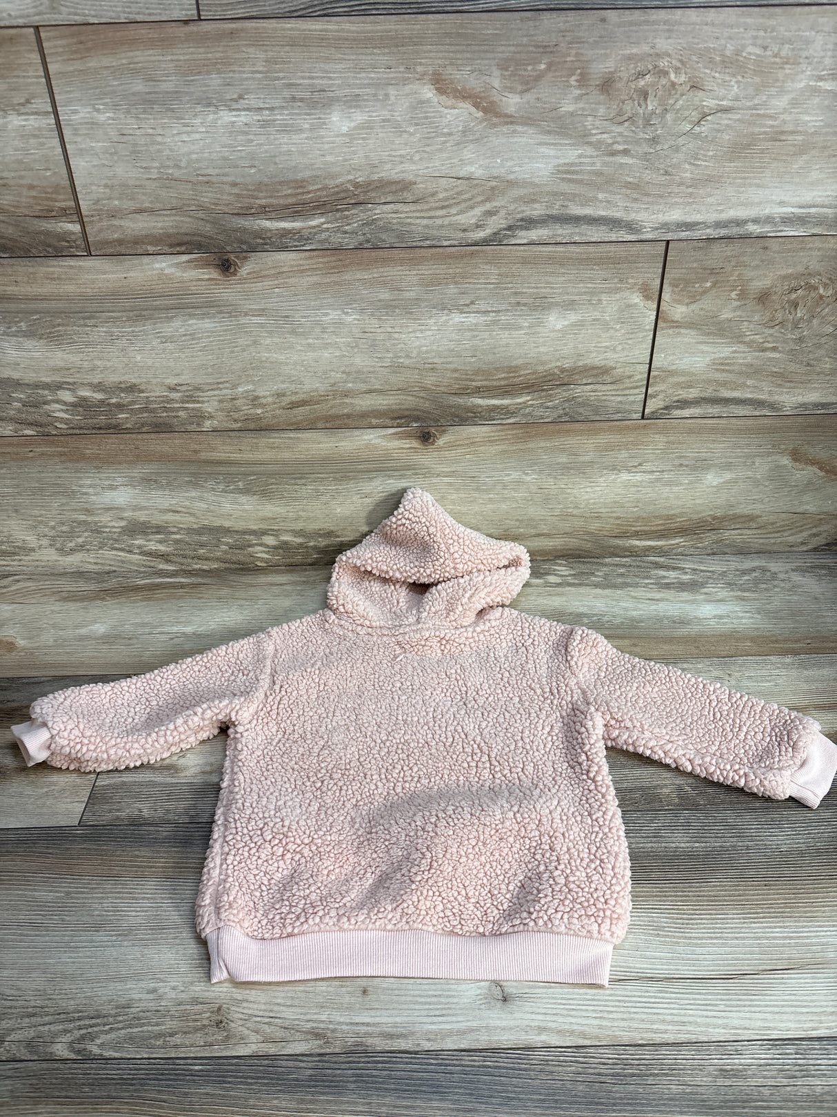 Grayson Collective Sherpa Hooded Pullover Jacket Pink sz 3T