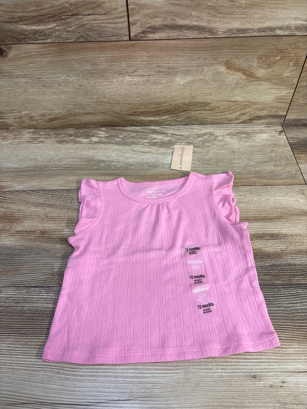 NEW First Impressions Knit Shirt Pink sz 12m